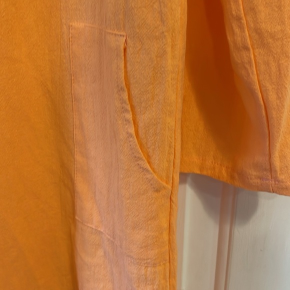 Linen Cotton blend tunic dress. It has pockets! - Picture 3 of 4